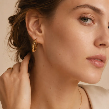 Brinco Lumina Ring Gold Texture