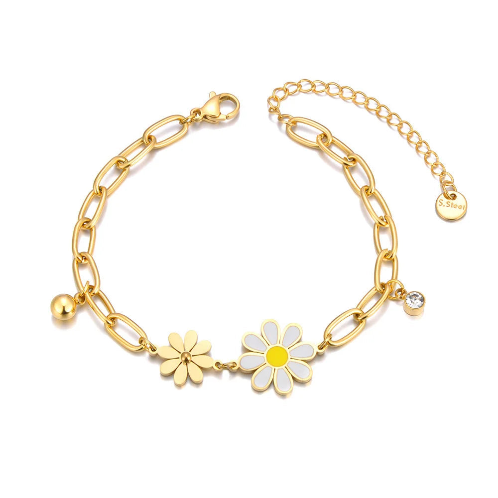 Pulseira Flor Charme