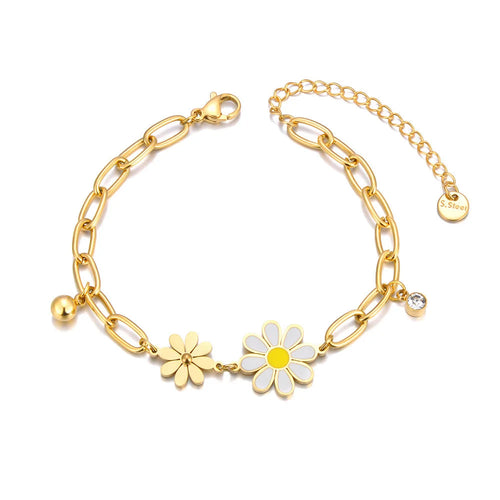Pulseira Flor Charme