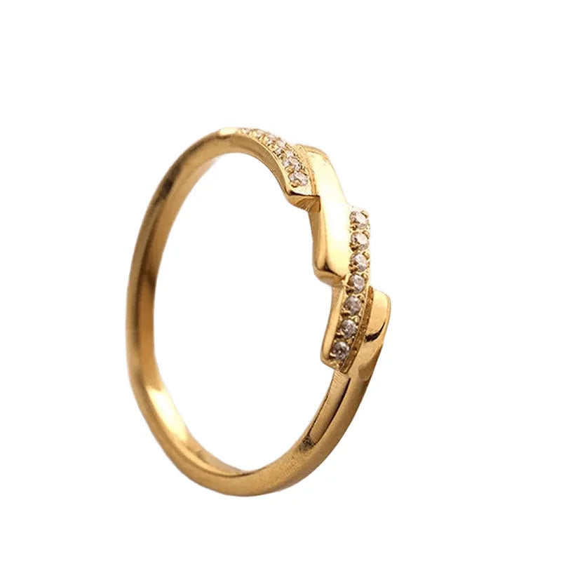 Anel Design Artístico com Zircônia