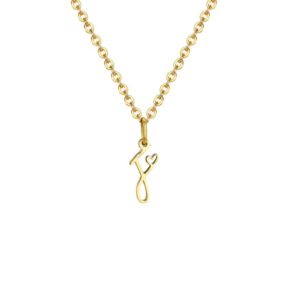 Colar Pingente Inicial Atemporal