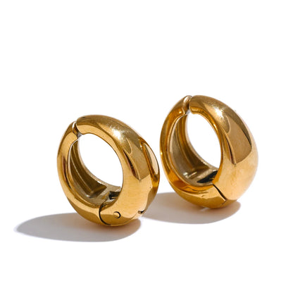 Argola Dourada Aurora Luxe