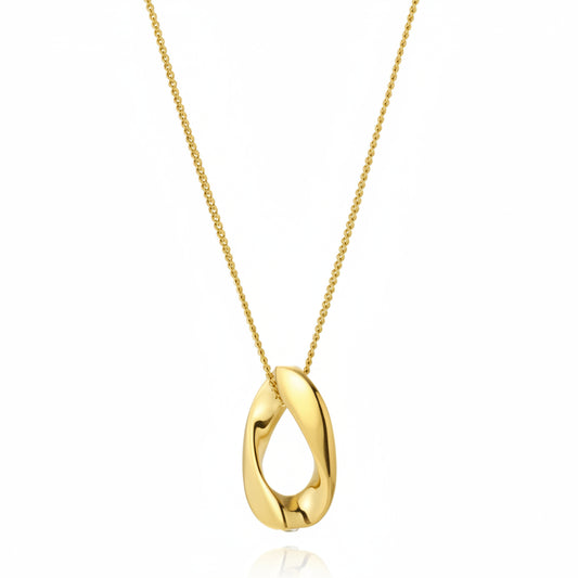 Colar Gota Dourada Serena