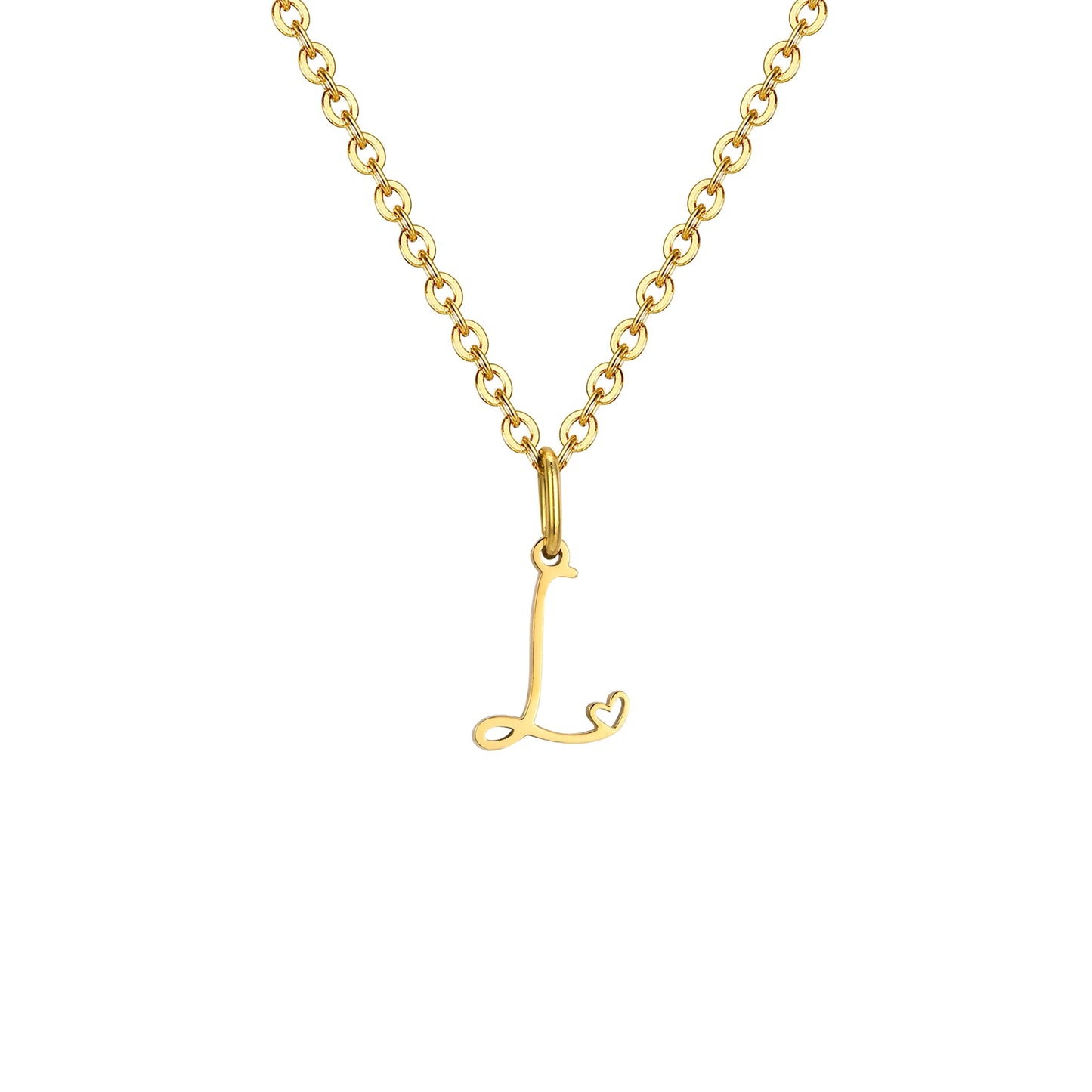 Colar Pingente Inicial Atemporal