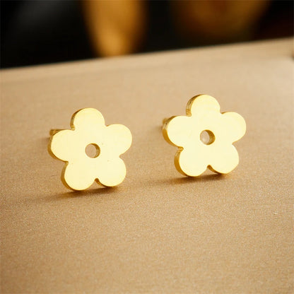 Conjunto Colar e Brincos Flor Minimalista