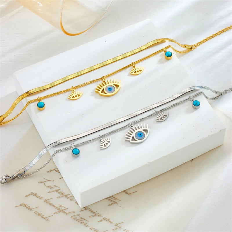 Pulseira Multicamadas Olho da Sorte