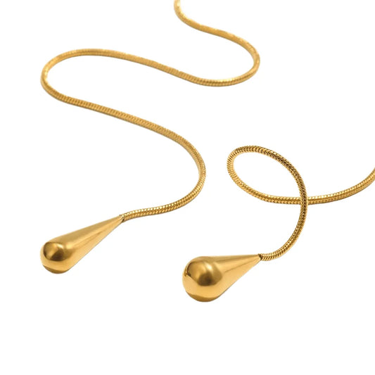 Colar Gota Dupla Estilo Cobra