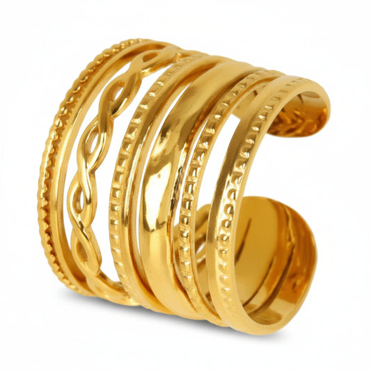 Anel Harmonia Imperial Dourada