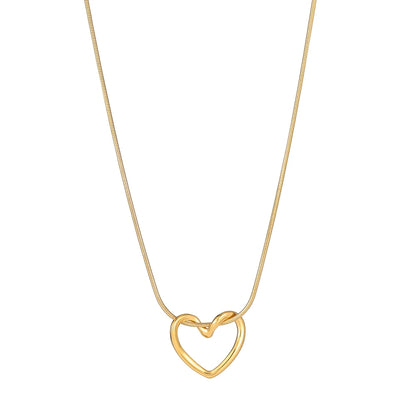 Colar Coração Torcido