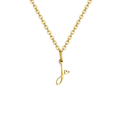 Colar Pingente Inicial Atemporal