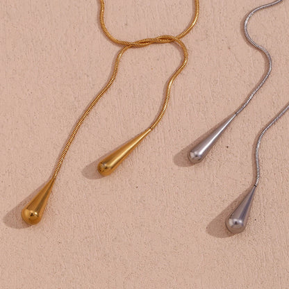 Colar Gota Dupla Estilo Cobra