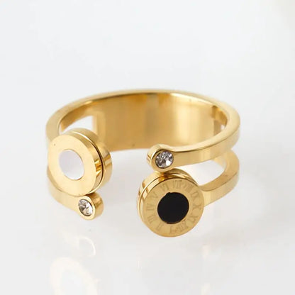 Anel Duetto Roman Gold Ajustável