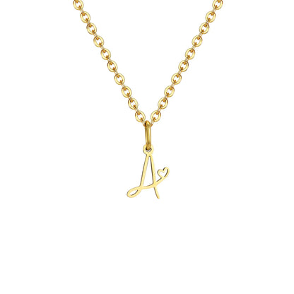 Colar Pingente Inicial Atemporal