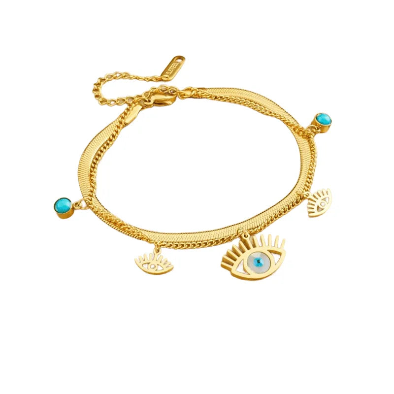 Pulseira Multicamadas Olho da Sorte