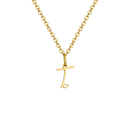 Colar Pingente Inicial Atemporal