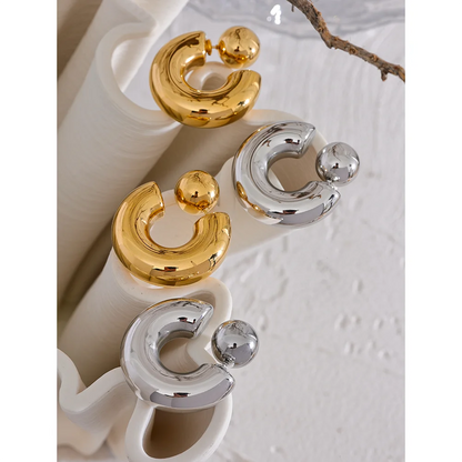 Brinco Argola Dourada Bold Elegante
