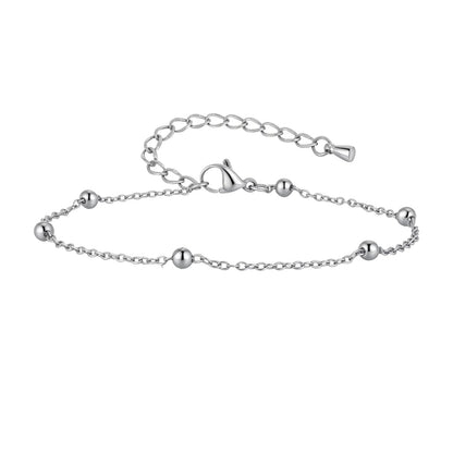 Tornozeleira com Contas - Estilo Minimalista