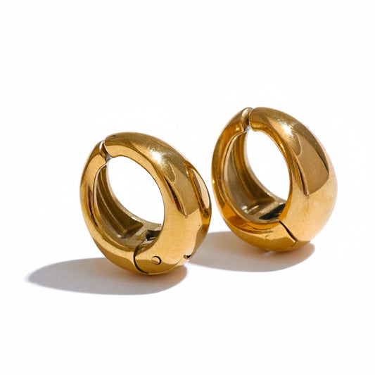 Argola Dourada Aurora Luxe
